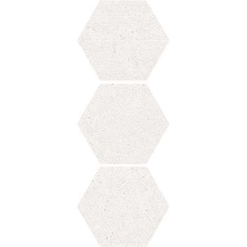 Nanoconcept white mix hexagon 29x25