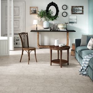 Wind ivory natural hexagon 29x25