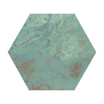 Zinc green natural hexagon 29x25
