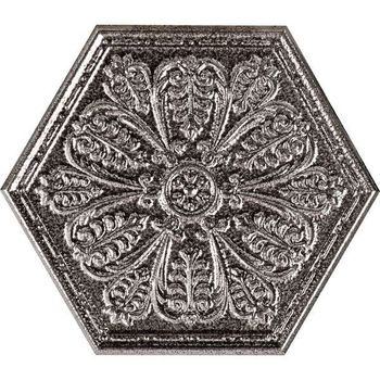 Zinc silver single hexagon 29x25